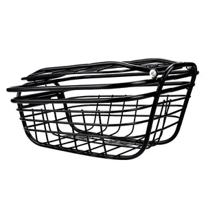 DIY Electric Bicycle Front Basket - side view
