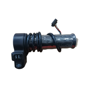 Mechanical component with switch and wiring on a white background