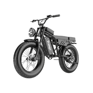 Freego Shotgun Lite F0 fat-tire eBike designed for comfort and stability, transparent background