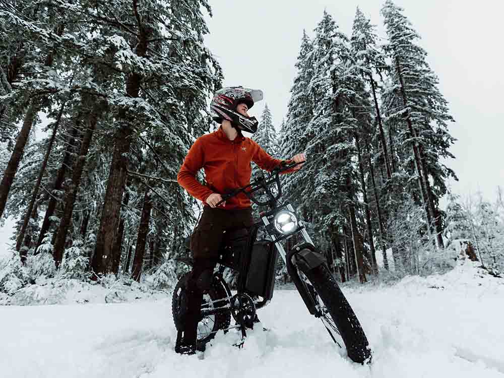 Freego Nachbike Swift S1 in the snow