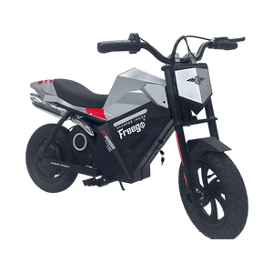 FreeGo K1 kids electric motorbike side view, compact design for children