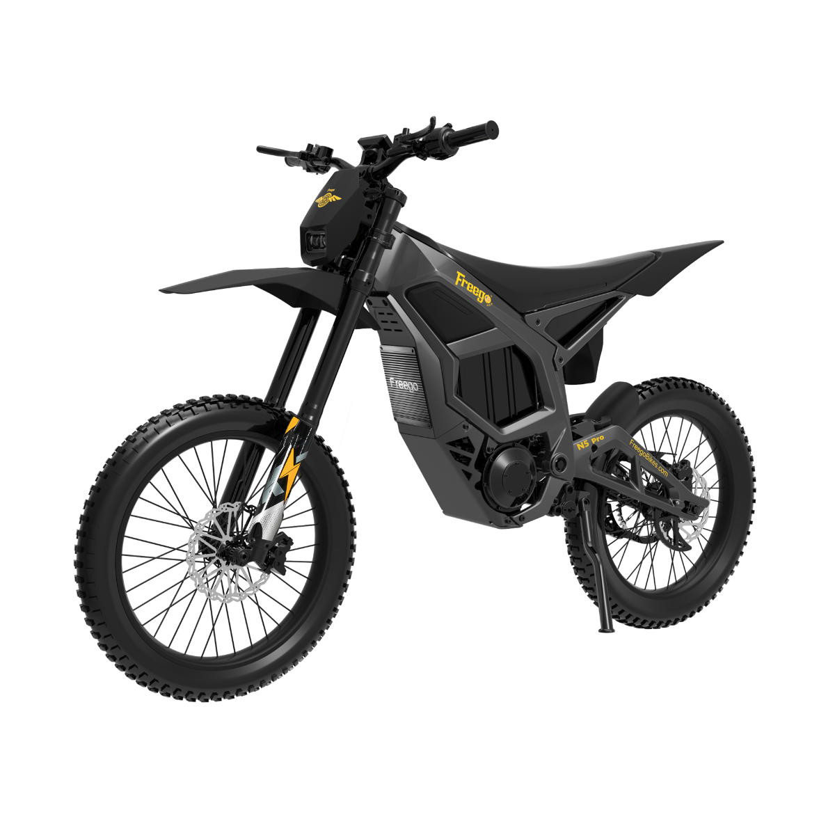 Black freego nova 5 on a white background